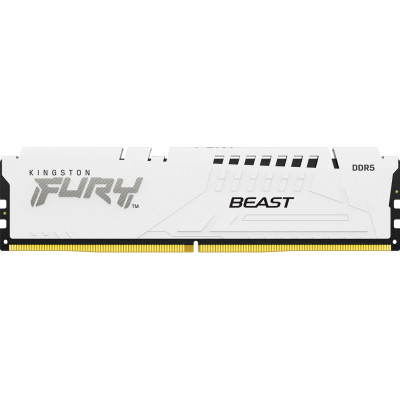 Модуль пам'яті для комп'ютера DDR5 16 GB 6400 MHz Beast White EXPO Kingston Fury (ex.HyperX) (KF564C32BWE-16)