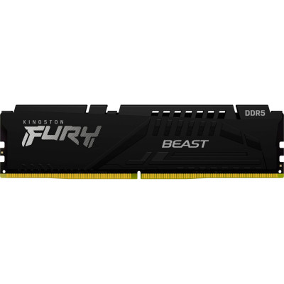 Модуль пам'яті для комп'ютера DDR5 16 GB 6800 MHz Beast Black EXPO Kingston Fury (ex.HyperX) (KF568C34BBE-16)