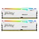 Модуль пам'яті для комп'ютера DDR5 32 GB (2x16 GB) 6000 MHz Beast White RGB EXPO Kingston Fury (ex.HyperX)
