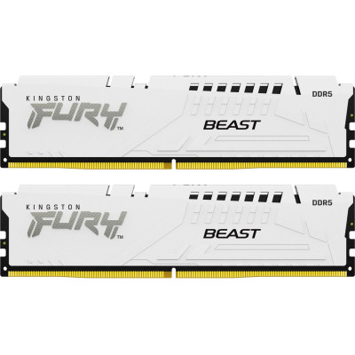 Модуль памяти для компьютера DDR5 32GB (2x16GB) 6400 MHz Beast White XMP Kingston Fury (ex.HyperX)