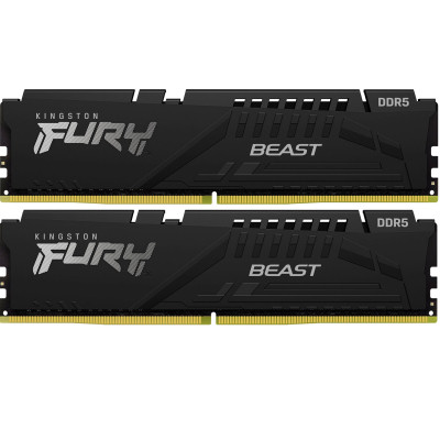 Модуль памяти для компьютера DDR5 64GB (2x32GB) 6000 MHz Beast Black XMP Kingston Fury (ex.HyperX)