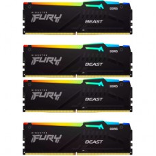 Модуль памяти для компьютера DDR5 128GB (4x32GB) 5600 MHz Beast RGB XMP Kingston Fury (ex.HyperX) (KF556C40BBAK4-128) Модуль памяти для компьютера DDR5 128GB (4x32GB) 5600 MHz Beast RGB XMP Kingston Fury (ex.HyperX) (KF556C40BBAK4-128)