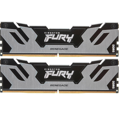 Модуль пам'яті для комп'ютера DDR5 32GB (2x16GB) 7600 MHz Renegade Silver XMP Kingston Fury (ex.HyperX)
