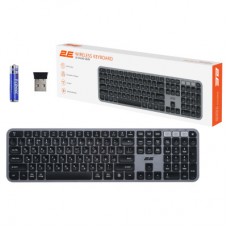 Клавіатура 2E KS240 Wireless USB/Bluetooth UA Grey (2E-KS240WG_UA) - Фото