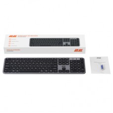 Клавіатура 2E KS240 Wireless USB/Bluetooth UA Grey (2E-KS240WG_UA) - Фото