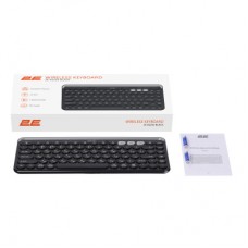 Клавіатура 2E KS250 Wireless USB/Bluetooth UA Black (2E-KS250WBK_UA) - Фото