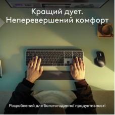 Клавіатура Logitech MX Keys S Combo для MAC Bluetooth/Wireless UA Space Grey (920-012845) - Фото