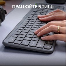 Клавіатура Logitech K950 Bluetooth/Wireless UA Graphite (920-012465) - Фото