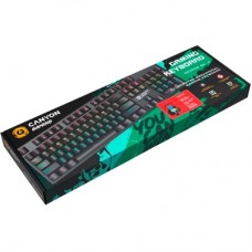 Клавіатура Canyon Deimos GK-4 Rainbow LED USB UA Black (CND-SKB4-US) - Фото