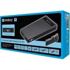 Батарея універсальна Sandberg 30000mAh PD/100W, DC/3-24V/120W, QC/3.0 (420-88) - Фото