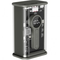 Батарея універсальна Gembird 9000 mAh, QC3.0, Transparent (PB09-TQC3-01) - Фото