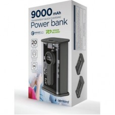 Батарея універсальна Gembird 9000 mAh, QC3.0, Transparent (PB09-TQC3-01) - Фото