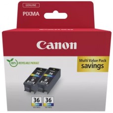 Картридж Canon CLI-36 color TWIN-pack (1511B025) - Фото