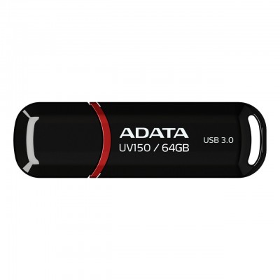 USB флеш накопитель ADATA 64GB UV150 Black USB 3.0 (AUV150-64G-RBK)