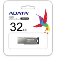 USB-флеш-накопичувач ADATA 32GB UV250 Metal Black USB 2.0 (AUV250-32G-RBK) - Фото