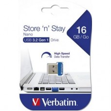 USB флеш накопитель Verbatim 16GB Store 'n' Stay NANO Blue USB 3.0 (98709) - Фото