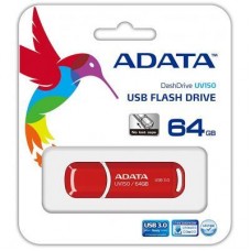 USB-флеш-накопичувач ADATA 64 GB UV150 Red USB 3.0 (AUV150-64G-RRD) - Фото