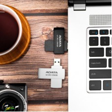 USB флеш накопитель ADATA 128GB UC310 USB 3.2 Black (UC310-128G-RBK) - Фото