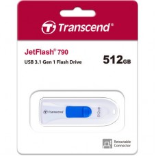 USB флеш накопитель Transcend 512GB JetFlash 790 White USB 3.1 (TS512GJF790W) USB флеш накопитель Transcend 512GB JetFlash 790 White USB 3.1 (TS512GJF790W) - Фото