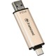 USB флеш накопитель Transcend 512GB JetFlash 930C Gold-Black USB 3.2/Type-C (TS512GJF930C) USB флеш накопитель Transcend 512GB JetFlash 930C Gold-Black USB 3.2/Type-C (TS512GJF930C)