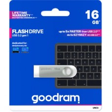 USB флеш накопитель Goodram 16GB UNO3 Steel USB 3.2 (UNO3-0160S0R11) USB флеш накопитель Goodram 16GB UNO3 Steel USB 3.2 (UNO3-0160S0R11) - Фото
