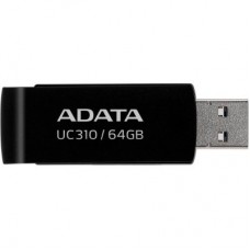 USB флеш накопитель ADATA 64GB UC310 Black USB 3.0 (UC310-64G-RBK) - Фото