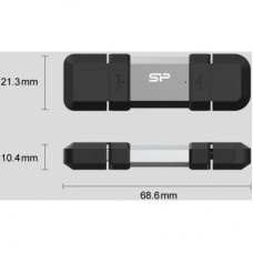 USB флеш накопитель Silicon Power USB 64G SILICON POWER usb3.2+TypeC Mobile C51 (SP064GBUC3C51V1S) - Фото