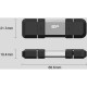 USB флеш накопитель Silicon Power USB 128G SILICON POWER usb3.2+TypeC Mobile C51 (SP128GBUC3C51V1S)