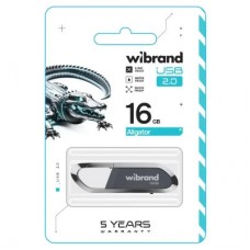 USB флешнакопичувач Wibrand 16 GB Aligator Grey USB 2.0 (WI2.0/AL16U7G) - Фото