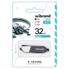 USB-флеш накопичувач Wibrand 32 GB Aligator Grey USB 2.0 (WI2.0/AL32U7G) - Фото