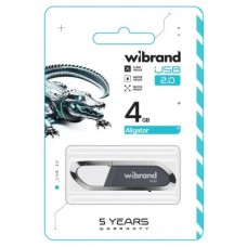 USB флешнакопичувач Wibrand 4GB Aligator Grey USB 2.0 (WI2.0/AL4U7G) - Фото