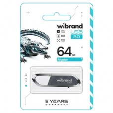 USB флешнакопичувач Wibrand 64 GB Aligator Grey USB 2.0 (WI2.0/AL64U7G) - Фото