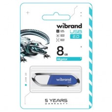 USB-флеш накопичувач Wibrand 8 GB Aligator Blue USB 2.0 (WI2.0/AL8U7U) - Фото