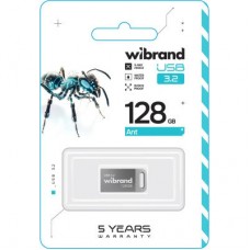 USB флешнакопичувач Wibrand 128 GB Ant Silver USB 3.2 Gen 1 (USB 3.0) (WI3.2/AN128M4S) - Фото