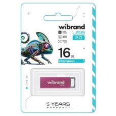 USB-флеш накопичувач Wibrand 16 GB Chameleon Pink USB 2.0 (WI2.0/CH16U6P) - Фото