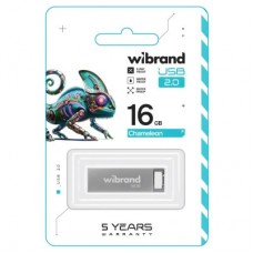 USB-флеш накопичувач Wibrand 16 GB Chameleon Silver USB 2.0 (WI2.0/CH16U6S) - Фото