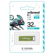USB-флеш накопичувач Wibrand 32 GB Chameleon Green USB 2.0 (WI2.0/CH32U6LG) - Фото