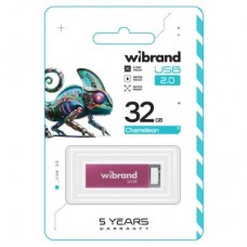 USB-флеш накопичувач Wibrand 32 GB Chameleon Pink USB 2.0 (WI2.0/CH32U6P) - Фото