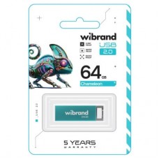 USB-флеш накопичувач Wibrand 64 GB Chameleon Blue USB 2.0 (WI2.0/CH64U6LU) - Фото