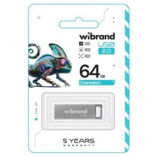 USB-флеш накопичувач Wibrand 64 GB Chameleon Silver USB 2.0 (WI2.0/CH64U6S) - Фото