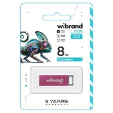 USB-флеш накопичувач Wibrand 8 GB Chameleon Pink USB 2.0 (WI2.0/CH8U6P) - Фото