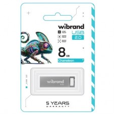 USB-флеш накопичувач Wibrand 8 GB Chameleon Silver USB 2.0 (WI2.0/CH8U6S) - Фото