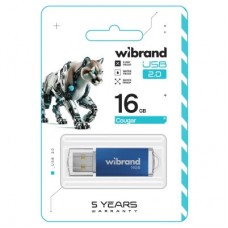 USB флеш накопитель Wibrand 16GB Cougar Blue USB 2.0 (WI2.0/CU16P1U) - Фото