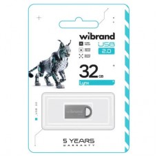 USB-флеш накопичувач Wibrand 32 GB lynx Silver USB 2.0 (WI2.0/LY32M2S) - Фото