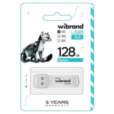 USB флешнакопичувач Wibrand 128 GB Marten White USB 3.2 Gen 1 (USB 3.0) (WI3.2/MA128P10W) - Фото