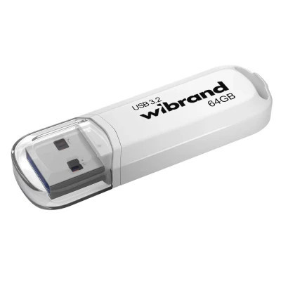 USB флеш накопитель Wibrand 64GB Marten White USB 3.2 Gen 1 (USB 3.0) (WI3.2/MA64P10W)