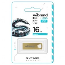 USB флешнакопичувач Wibrand 16 GB Taipan Gold USB 2.0 (WI2.0/TA16U2G) - Фото