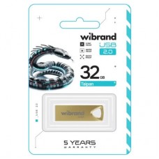 USB-флеш накопичувач Wibrand 32 GB Taipan Gold USB 2.0 (WI2.0/TA32U2G) - Фото