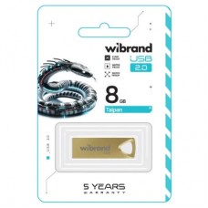 USB флешнакопичувач Wibrand 8 GB Taipan Gold USB 2.0 (WI2.0/TA8U2G) - Фото