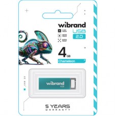 USB-флеш накопичувач Wibrand 4GB Chameleon Light Blue USB 2.0 (WI2.0/CH4U6LU) - Фото